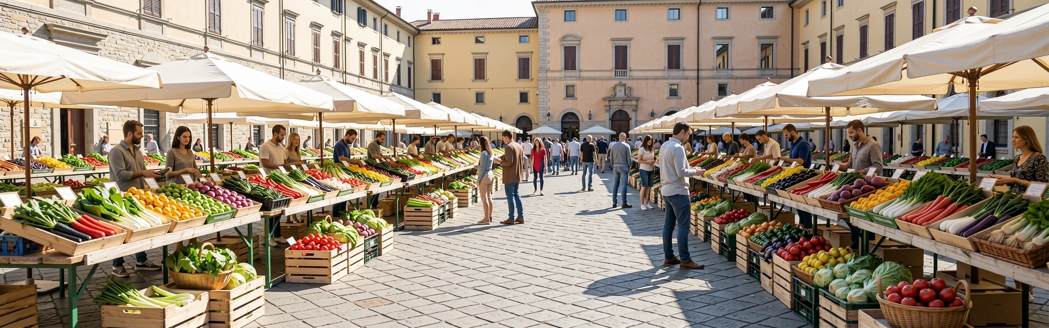 Mercato agricolo locale in Italia